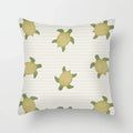 Axyaa Sea Turtle & Bird Pillowcase - Single Print Sofa Case for Children's Bedroom