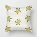 Axyaa Sea Turtle & Bird Pillowcase - Single Print Sofa Case for Children's Bedroom