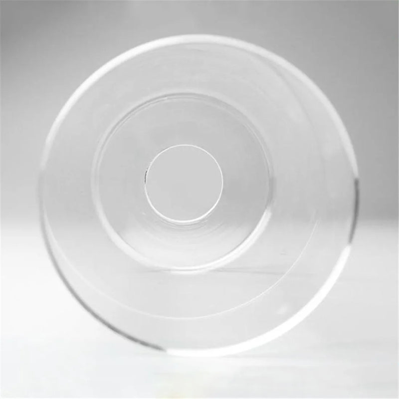 Axyaa Clear Glass Cylinder Lamp Shade for E27 Chandelier Table Wall Vanity Lamp