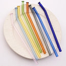 Axyaa Glass Straw Set with Brush - Bar Accessories & Reusable Straws