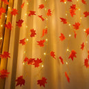 Rattan Maple Leaf LED String Lights by Axyaa for Home Garden Thanksgiving Decor