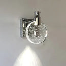 Axyaa Crystal LED Wall Sconce Light - Elegant Bedroom Aisle Corridor Lamp