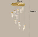 Axyaa Nordic Stair Chandelier, Living Room Pendant Lights, Indoor Dining Ceiling Light