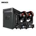 Axyaa Mini 7R 230W Beam Moving Head Light: Frost Rainbow Effect, Flight Case - DJ Stage Disco