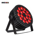 Axyaa 4PCS Aluminum Alloy LED Flat Par RGBW/RGBWA+UV DMX512 Disco Stage Lights