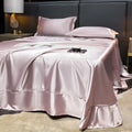 Axyaa Silk Summer Quilt & Printed Tencel Sheet Set - High-End Sleep Essentials