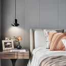 Axyaa Black Stone Small Chandelier: Modern Bedroom LED Pendant Lamp