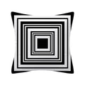 Axyaa Geometry Polyester Cushion Cover 45x45, Decorative Sofa Pillowcase Blue Yellow Black Home Décor