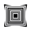 Axyaa Geometry Polyester Cushion Cover 45x45, Decorative Sofa Pillowcase Blue Yellow Black Home Décor