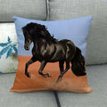 Axyaa Horse Print Cushion Covers: Animal Pillow Cases for Home Decoration