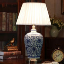 Axyaa Ceramic LED Desk Lamp for Stylish Bedroom and Hotel Room Decor
