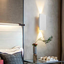 Axyaa Modern LED Double Head Wall Lamp in Gold/Black for Living Room, Bedroom Lighting