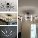 Axyaa Modern Adjustable Led Ceiling Chandelier in Gold/Black/White