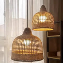 Axyaa Rattan Chandelier - Natural Materials Pendant Light for Home Decor