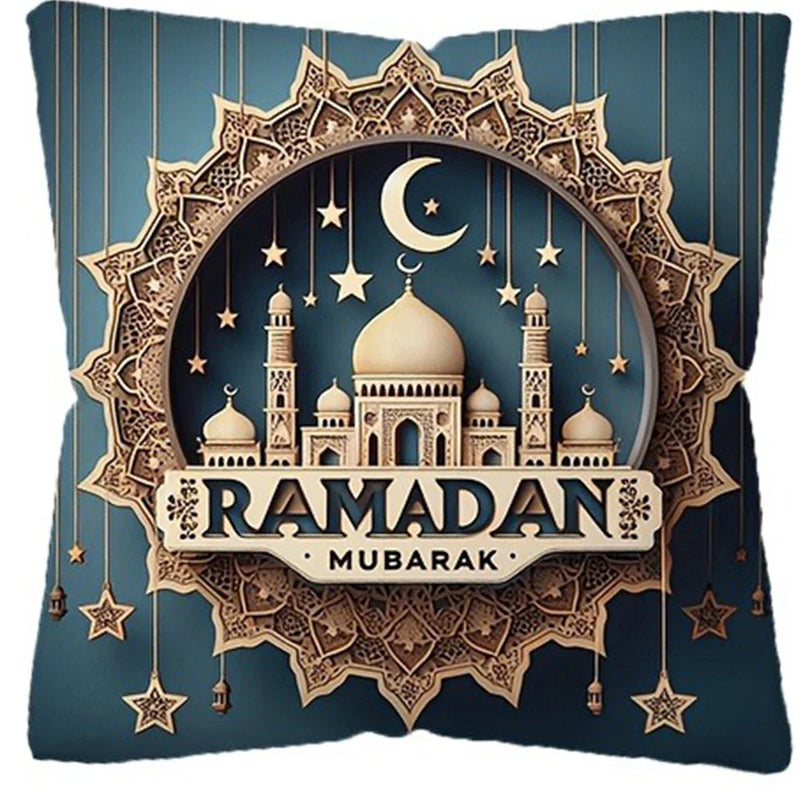 Axyaa 3D Castle Crescent Moon Pillowcase - Home Room Decoration