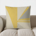 Axyaa Yellow Honeycomb Pattern Decorative Pillow Cover for Sofa, Bedroom, Car