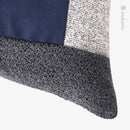 Axyaa Blue Gray Stitched Square Pillow Waist Pillow for Sofa Cushion