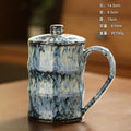 Axyaa Bamboo Ceramic Coffee Cup Large Capacity Drinking Mug