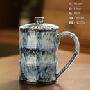 Axyaa Bamboo Ceramic Coffee Cup Large Capacity Drinking Mug