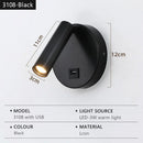 Axyaa LED Wall Lamp with Switch for Bedroom Hotel Decor