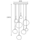 Axyaa Modern Stairway & Living Room Chandeliers - Indoor Lighting Fixtures
