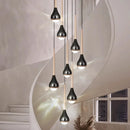 Axyaa Pendant Light: Modern LED Chandelier for Indoor Dining Room Lighting