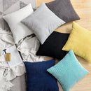 Axyaa Soft Corduroy Corn Grain Throw Pillow Cover for Home Decor - 40/45/50cm