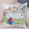 Axyaa Cartoon Bear Cushion Cover - Cute Animal Pillowcase for Sofa and Children's Room