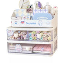 Axyaa Desktop Drawer Organizer | Clear Multi-Layer Storage Rack for Office Supplies