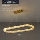 Axyaa Crystal Ceiling Lights Dimmable Chandelier for Modern Living Room Decor