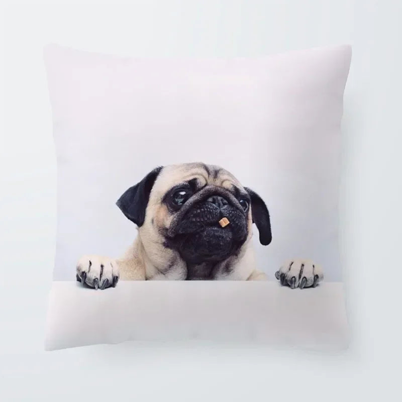 Axyaa Sanddog Shar Pei Polyester Pillow Case Cover 45*45cm
