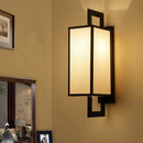 Axyaa Retro Chinese Iron Art Fabric Wall Sconce for Living Room Bedside & Hotel Corridor