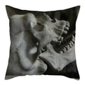 Axyaa Nightmare Pumpkin Ghost Print Linen Throw Pillow Cover for Home Sofa, 45x45cm