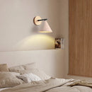Axyaa Iron Yellow Travertine LED Wall Sconce Bedside Lamp