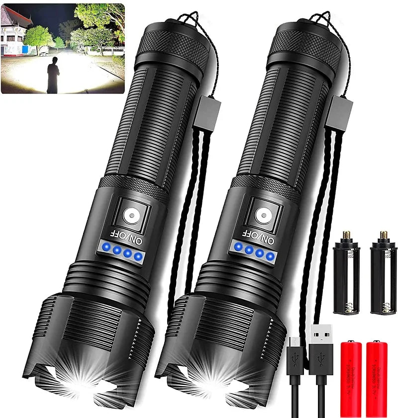 Axya XHP70/XHP50 LED Flashlight: Powerful Aluminum Tactical Torch