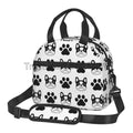 French Bulldog Art Lunch Bag by Axyaa: Insulated Bento Tote for Work, School, Picnic