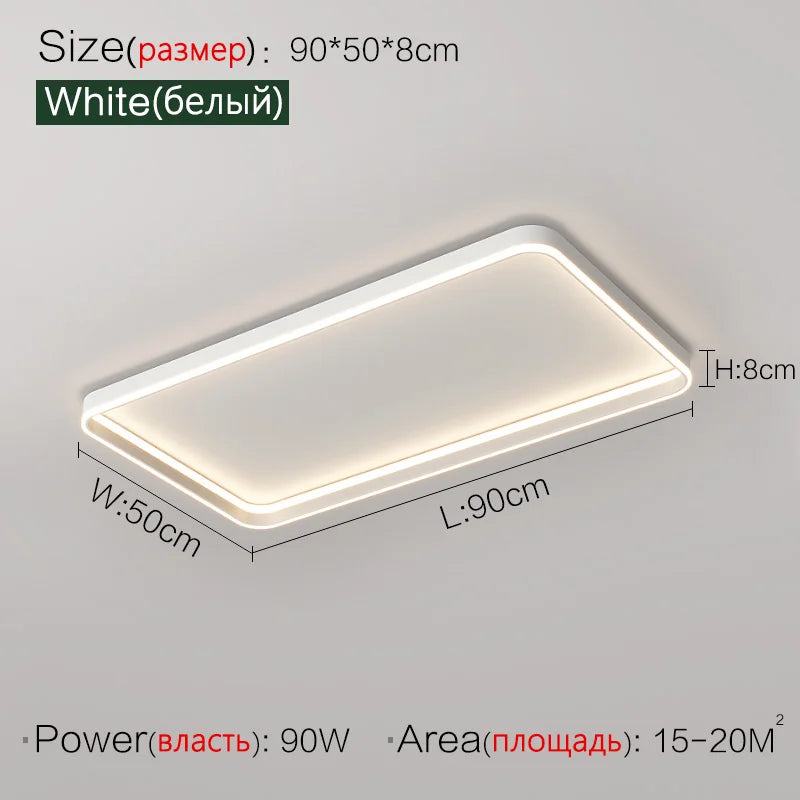 Axyaa Bedroom Ceiling Lamp LED Modern Minimalist Nordic Master Bedroom Lighting