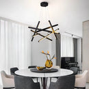 Axyaa LED Chandelier Dimming Ceiling Light for Modern Home Decor