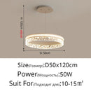 Axyaa Modern LED Living Room Pendant Light - Elegant Dining Room Fixture