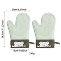 Axyaa Silicone Oven Gloves for Kitchen Baking - Thick Insulation, Anti-Slip & Anti-Scald