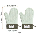 Axyaa Silicone Oven Gloves for Kitchen Baking - Thick Insulation, Anti-Slip & Anti-Scald