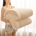 Axyaa 3D Embossed Velvet Thick Blanket Queen Size - Cozy & Warm Fleece Bedspread