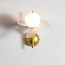 Axyaa Nordic Glass Ball Wall Sconce: Elegant G9 Light for Living Room & Bedroom