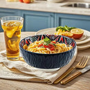 Axyaa Bohemian Ceramic Bowls - Versatile for Cereals, Soups, Pasta, and Salads