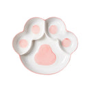 Axyaa Cute Cat Claws Ceramic Meal Grids Plates for Creative Fat Reduction