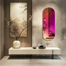 Axyaa Iridescent Full Length Wall Mirror for Bedroom, Living Room - Rainbow Glass Mirror