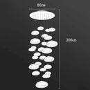 Axyaa Contemporary LED Ceiling Chandelier for Modern Bedroom and Dining Room