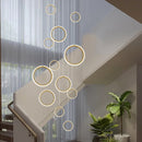 Axyaa Modern Chandelier Stair Pendant Living Room Lights Interior Lighting