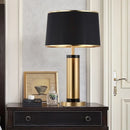 Axyaa Black Gold LED Table Lamp - Contemporary Vintage Design