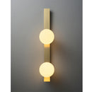 Axyaa Glass Ball Nordic Wall Lamp: Modern, Minimalist, All Copper for Living Room, Bedroom
